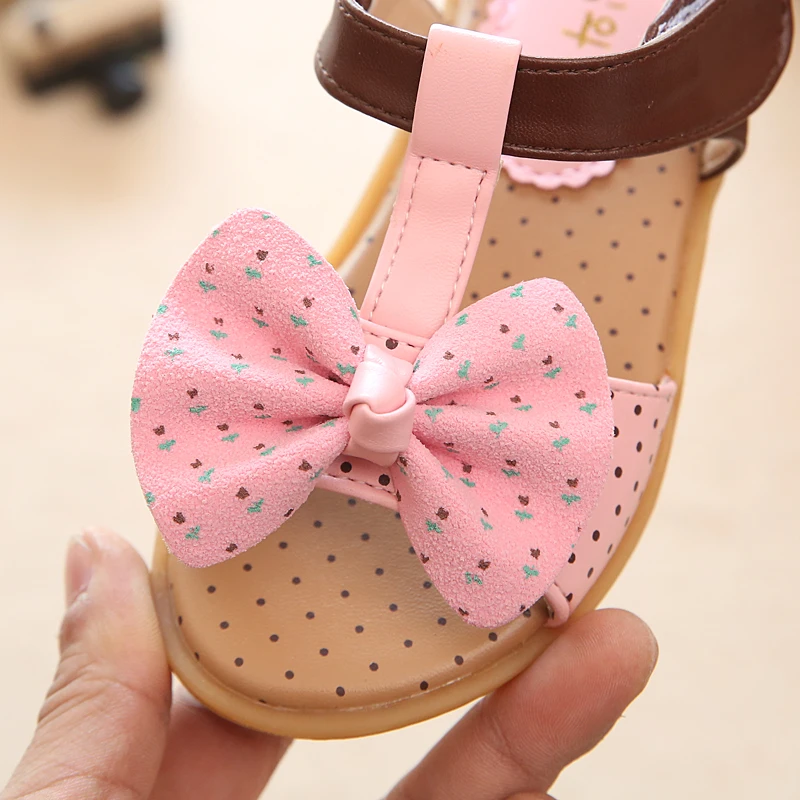 2018 Sapatos Menina/сандалии принцессы для девочек детская пляжная обувь в горошек