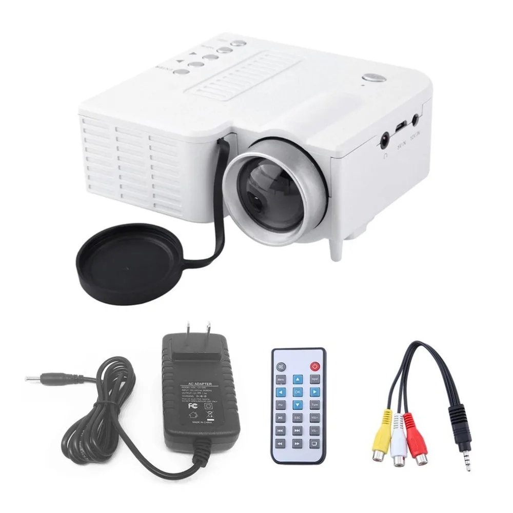 UC28A Мини Портативный светодиодный проектор 1080P Мультимедийный Домашний