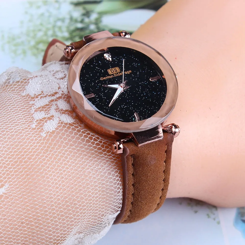 Женские наручные часы с кожаным ремешком повседневные кварцевые Reloj pulsera