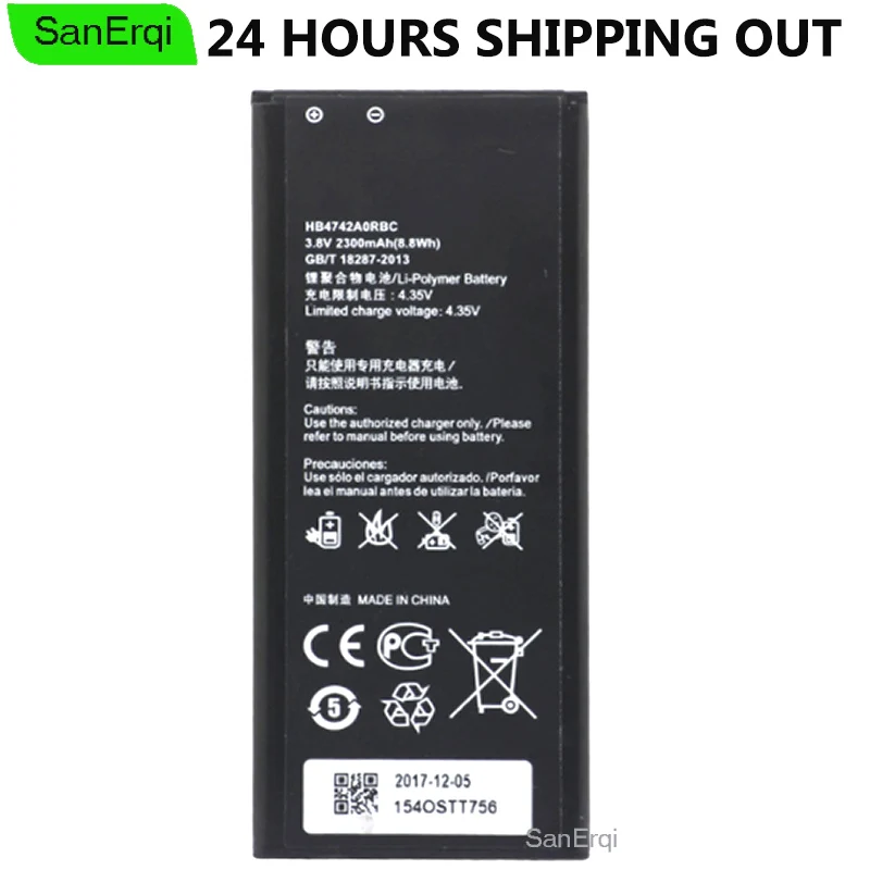 HB4742A0RBC Аккумулятор для Huawei Honor 3C Battery G630 G730 G740 H30 U10 T00 HB4742A0RBW 2300 мАч|Аккумуляторы