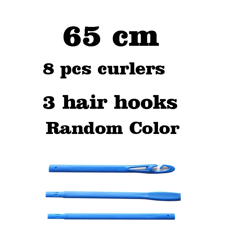 Soft plastic spiral curler safe non-toxic curling tool length 20-65cm magic hair curlers rollers | Красота и здоровье