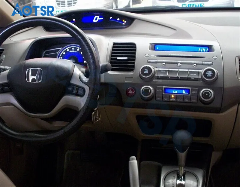 Автомагнитола для Honda Civic 2012 2015 мультимедийный проигрыватель с DSP IPS Android 9 0 4 Гб + 64