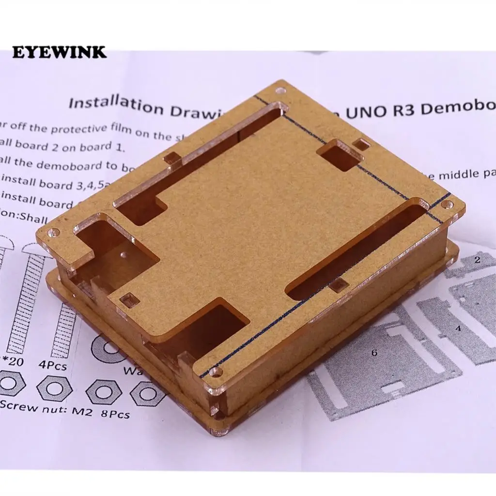 10 шт. прозрачный акриловый корпус для Arduino UNO R3|Интегральные схемы| |