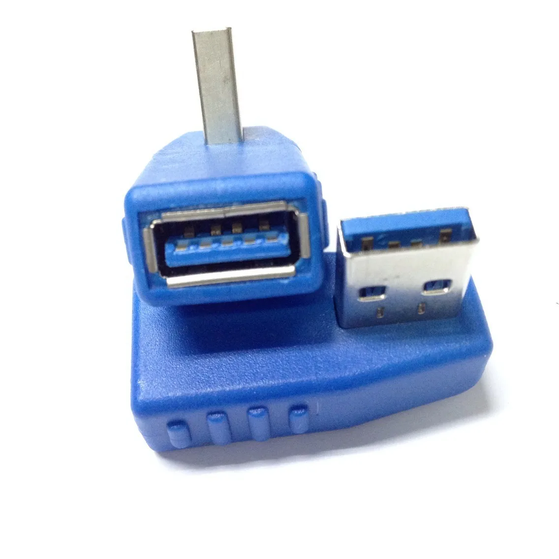 90 degree vertical left bend USB3.0 A revolution female adapter extension head | Обустройство дома