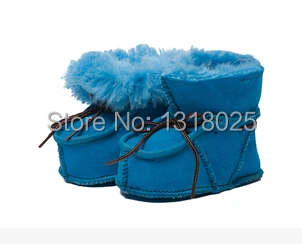 Новинка 100% года зимние ботинки для малышей с австралийским овечьим мехом детская