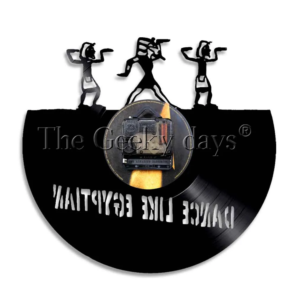 Часы с виниловой пластиной египетские танцевальные часы подарок для влюбленных