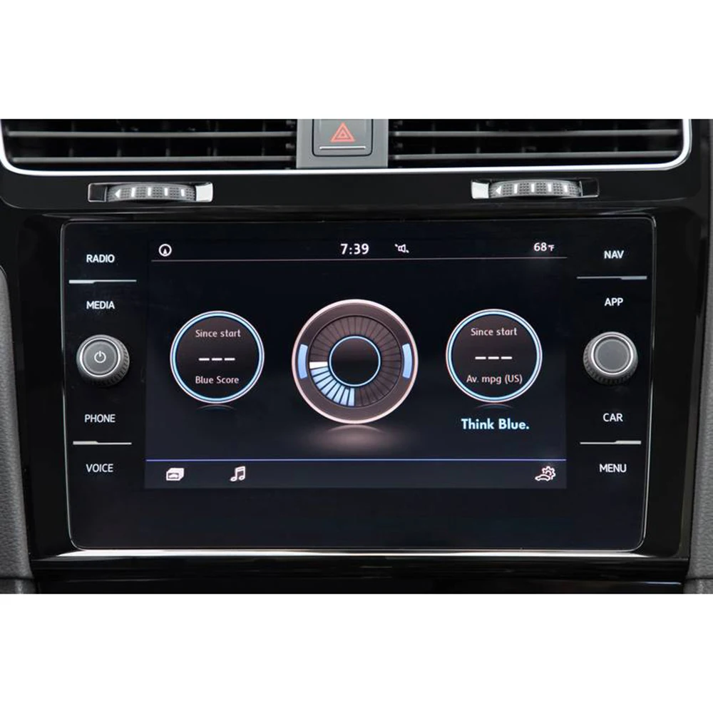 Закаленное стекло для защиты экрана GPS навигатора Volkswagen Jetta Golf 2019 2018 VW R GTI Alltrack