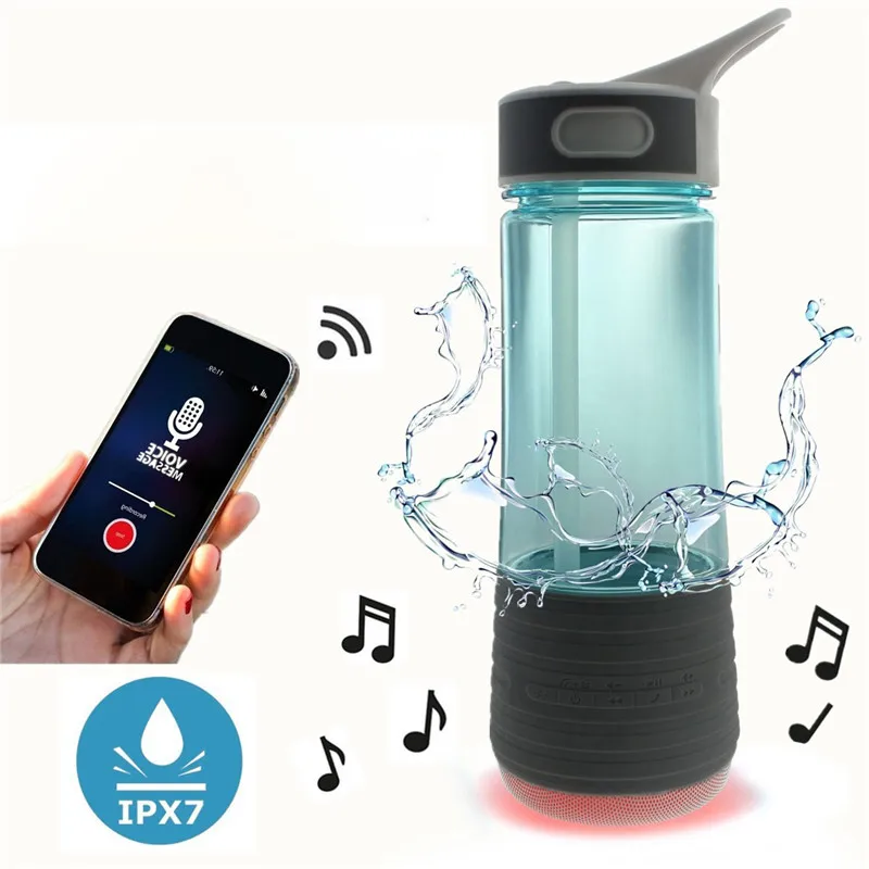 LemonMan 3 в 1 бутылка для воды с соломинкой и уличные динамики Bluetooth безопасный