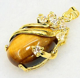 Бесплатная доставка новые ювелирные изделия позолоченные тигровый глаз