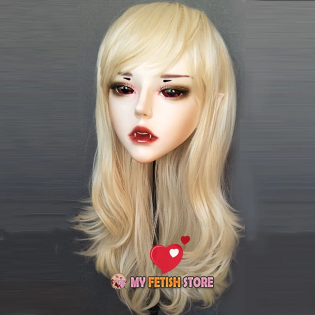 (Demon) Резиновые полуголовы Kigurumi BJD Маска Косплей японское аниме ролевая