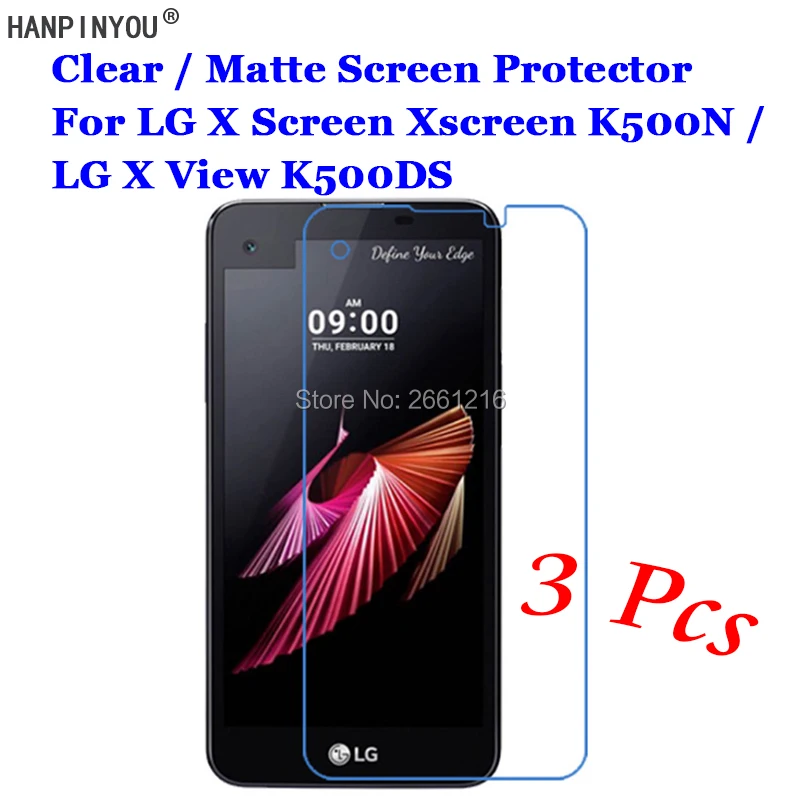 3 шт./лот для LG X Screen K500N / View K500DS HD прозрачная/Антибликовая матовая Передняя