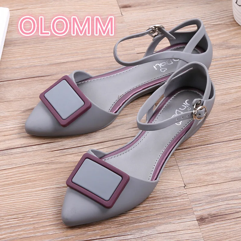 Женские сандалии с острым носком сезон лето Корейская версия обувь на плоской