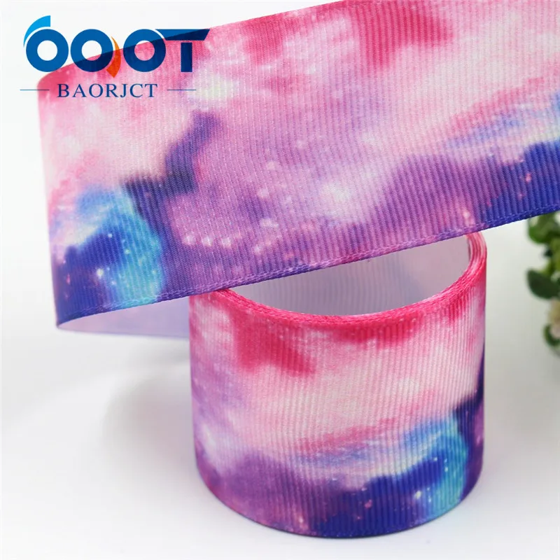 I-19529-1339 OOOT BAORJCT I-19529-1332, 38 мм, 10 ярдов Красочные звездное небо корсажные ленты, DIY головной убор Свадебные украшения материалы - Цвет: I-19529-1339