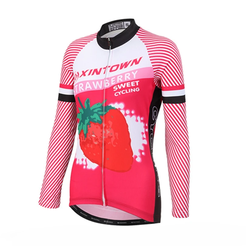 XINTOWN Pro Team осень Ropa Ciclismo Для женщин с длинным рукавом велосипед Одежда Майо Топы