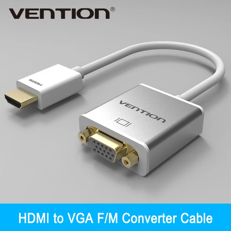 Vention металлический адаптер hdmi vga конвертер Cable1080p с аудио и Micro USB Порты разъёмы
