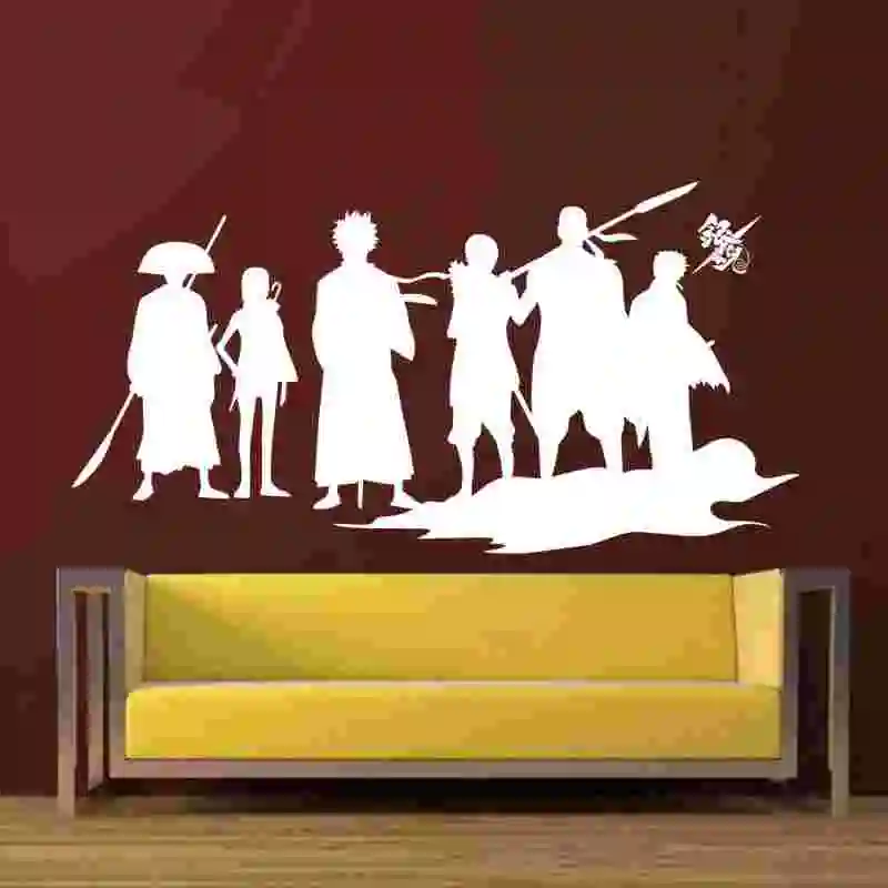 GINTAMA Gintoki Наклейка на стену аниме мультфильм автомобиль Виниловые наклейки Декор