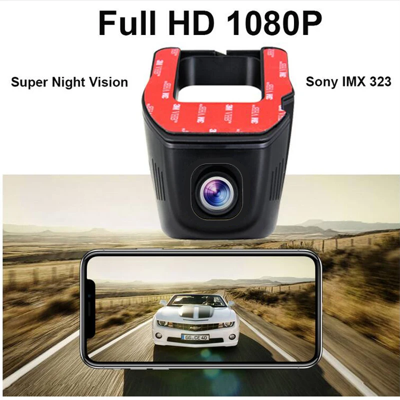 QUIDUX Автомобильный видеорегистратор камера Full HD 1080 P Wifi Novatek 96658 Универсальный