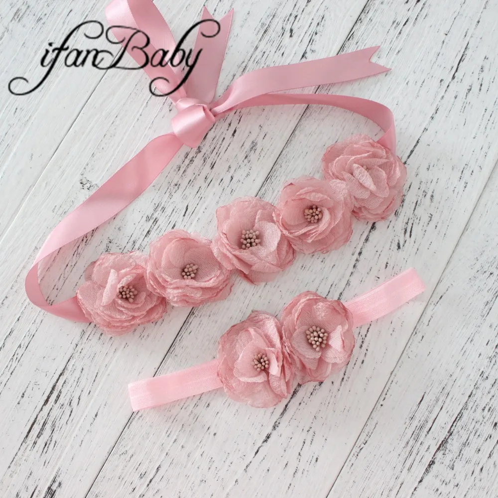 Милый женский ремень пояс с цветами для девочек свадьбы ожога подходящий