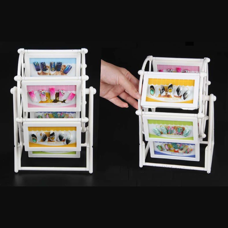 2017 мода лак для ногтей вращающийся ветряная мельница дисплей полки дизайн