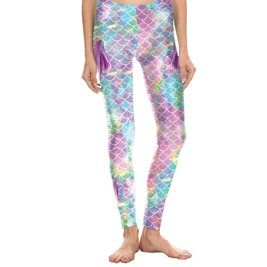 Женские пикантные леггинсы в европейском стиле со звездами с принтом виде