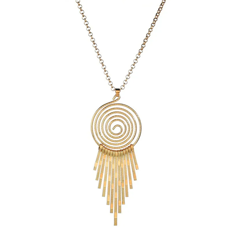 Личность круг шестерни/форма цветка сливы ожерелье с дизайном спираль серьги