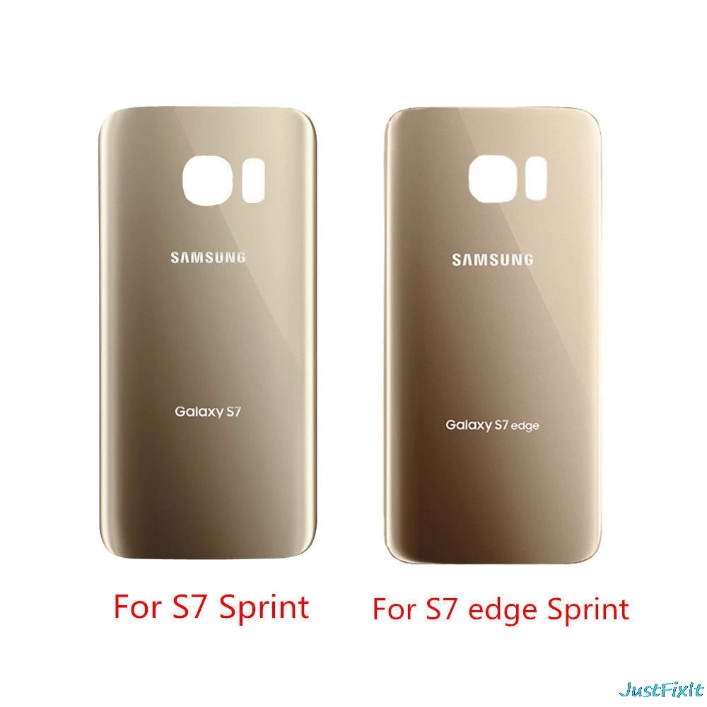 Для SAMSUNG Galaxy S7 edge G930A G930F G935F G935A Задняя крышка батареи Дверь стеклянная Корпус