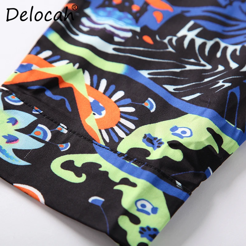 Блузка Delocah 3XL Женская с длинным рукавом Повседневная рубашка модный топ