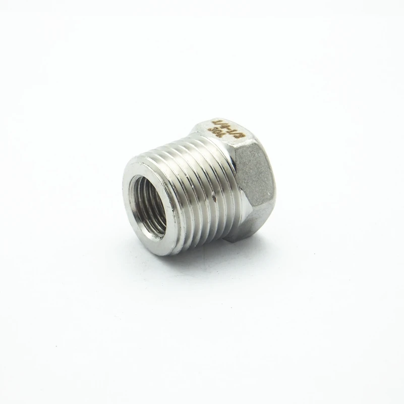 1/2 &quotBSP папа x 1/4&quot BSP Женский редуктор втулка резьба 304 нержавеющая сталь