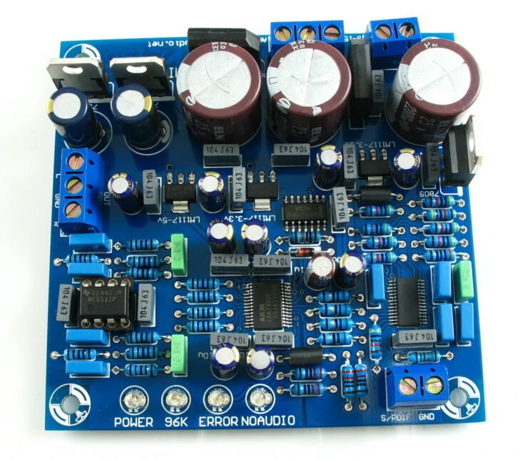 Готовый 2496 (AK4396) CS8416 DAC с трансформатором + чехол | Электроника