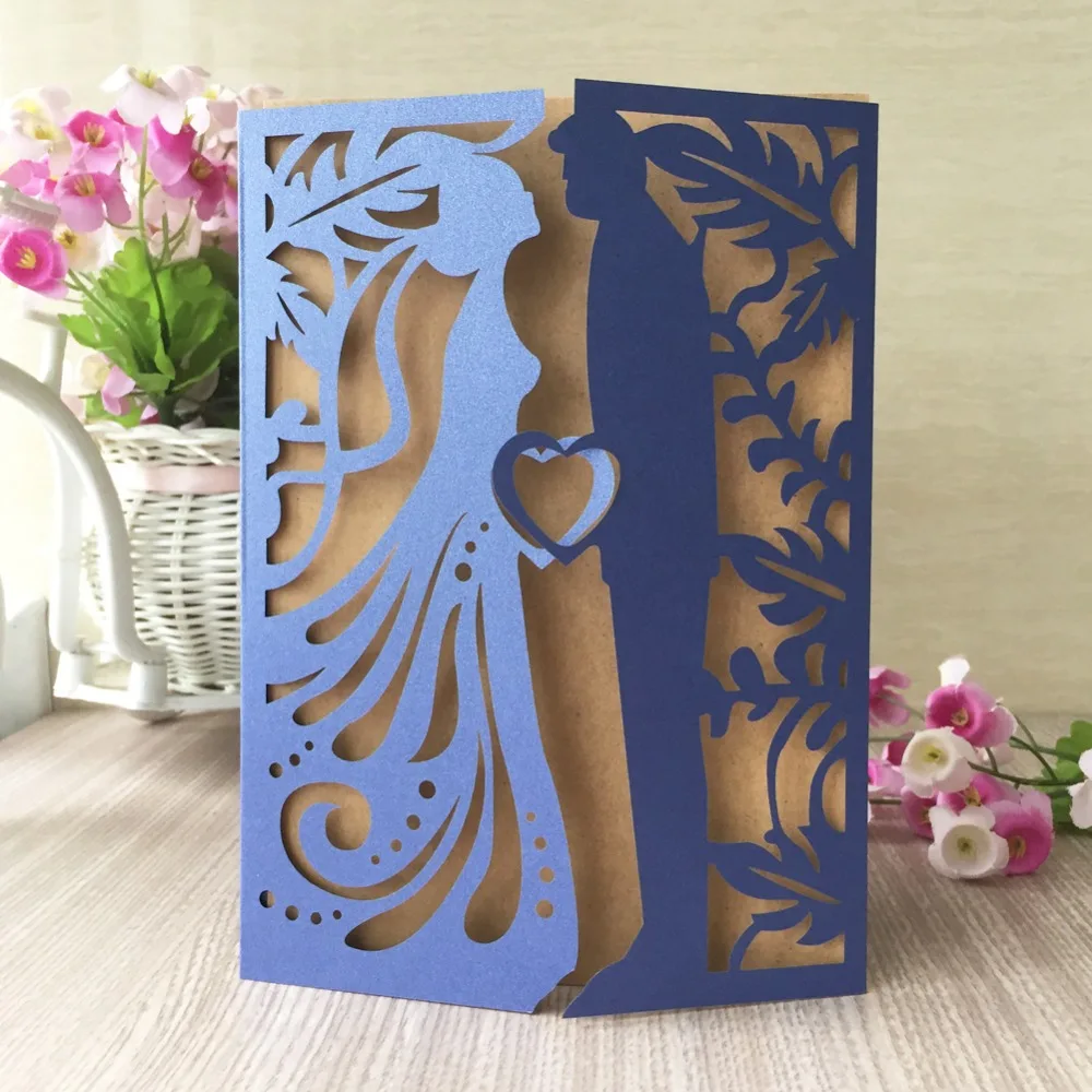 40 шт./лот красивый брак любимый поцелуй навсегда приглашение на свадьбу помолвка