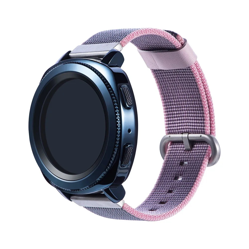 Нейлоновый тканый ремешок для наручных часов 20 мм Ticwatch 2/Ticwatch E/Misfit Vapor браслет reloj