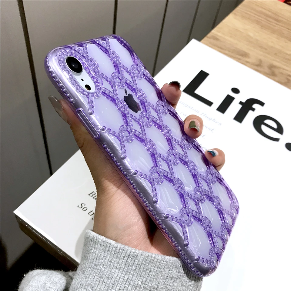 Cute 3D Bee Pattern Case ON THE For iphone XS MAX 6s 7 8 Plus X TPU Soft Back Cover XR Phone Housing Protective |