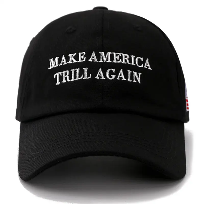 Письмо сделать Америку TRILL снова Snapback кепка хлопок бейсбольная для мужчин женщин