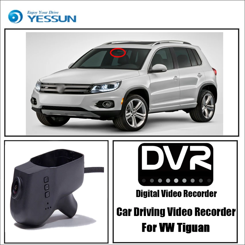 YESSUN для Volkswagen Tiguan автомобильный видеорегистратор вождения видео рекордер мини