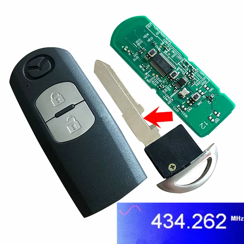 RMLKS Автомобильный Дистанционный смарт ключ 433 МГц подходит для MAZDA CX 3 Axela Atenza