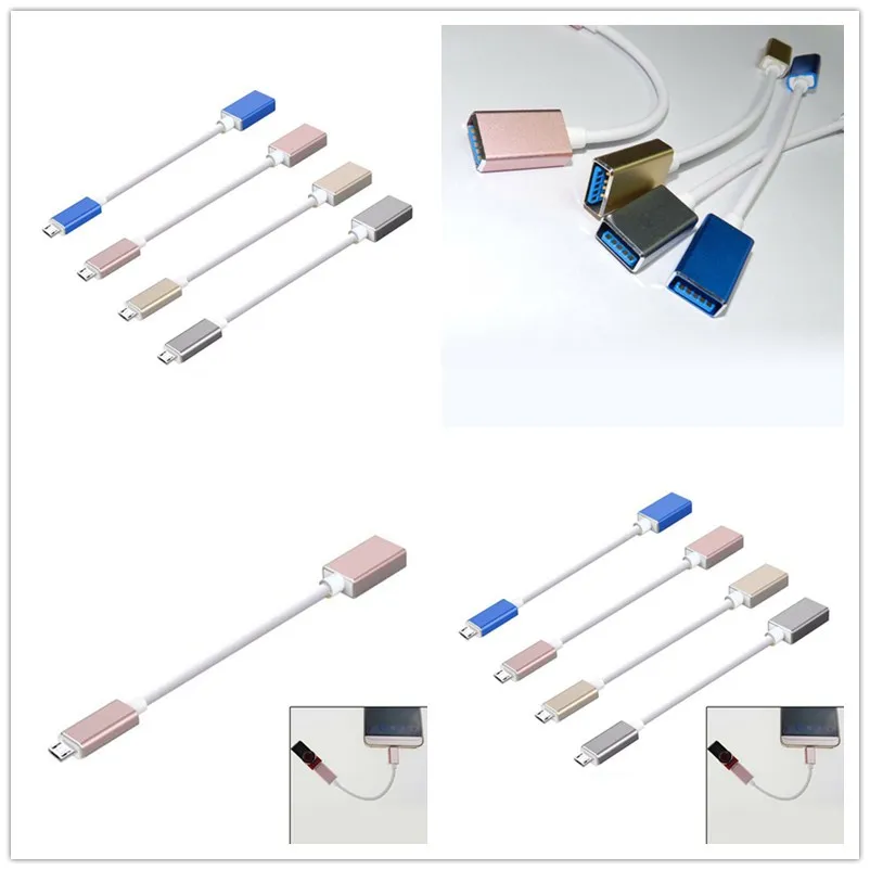 1 шт. прочный Micro USB 3 папа к 0 Женский OTG кабель для передачи данных Разъем 17