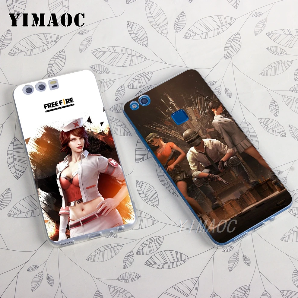 Yimaoc Бесплатная огонь Искусство игры мягкий чехол для huawei Honor 10 9 8X 8C 8 7C 7X 7A Pro 6A Note Nova