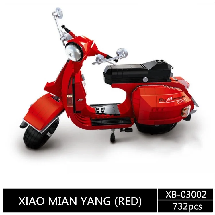 03002 red 825 шт XingBao 03010 в конструкторах, креативный MOC Technic серия, набор машин Photpong, Обучающие строительные блоки, кирпичи, игрушки, модель, подарок - Цвет: 03002 red