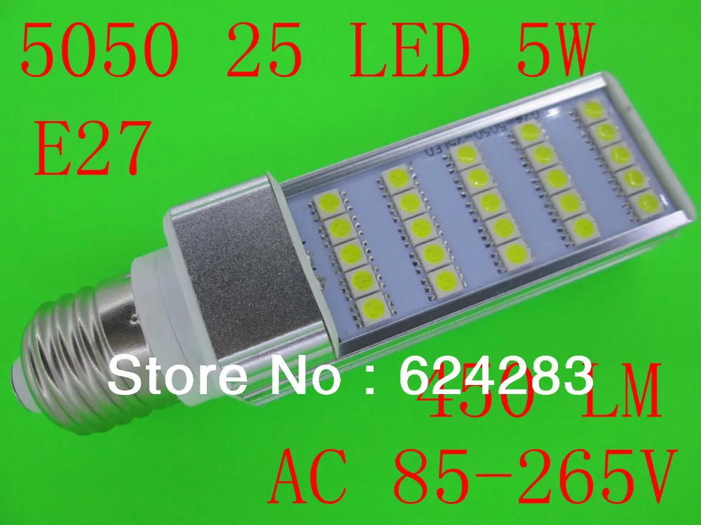 

D50 светодиодный ная лампа 5 Вт 5050 SMD 25 LED E27 G23 G24 G24-4Pins лампа-кукуруза холодный белый/теплый белый AC 85-265 в босветильник