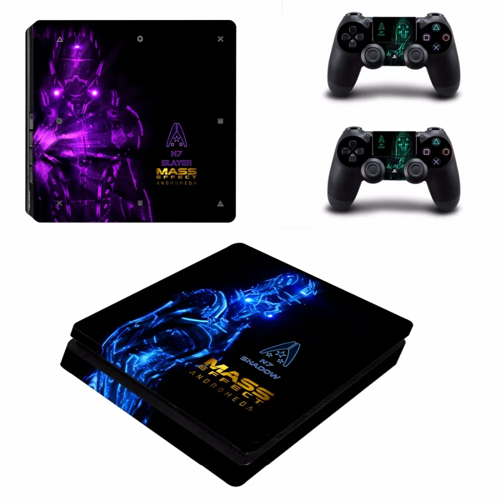 Игра Mass Effect Андромеда PS4 тонкая кожа Стикеры для Sony Игровые приставки 4 консоли и 2