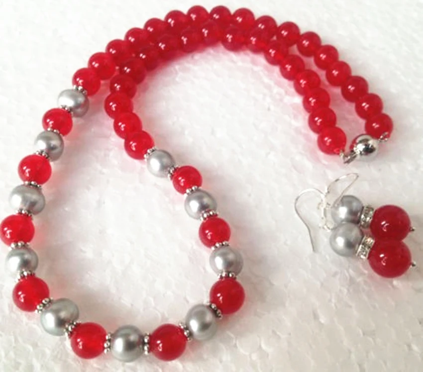 2014 Новая мода Очаровательная Бесплатная доставка натуральный серый Akoya