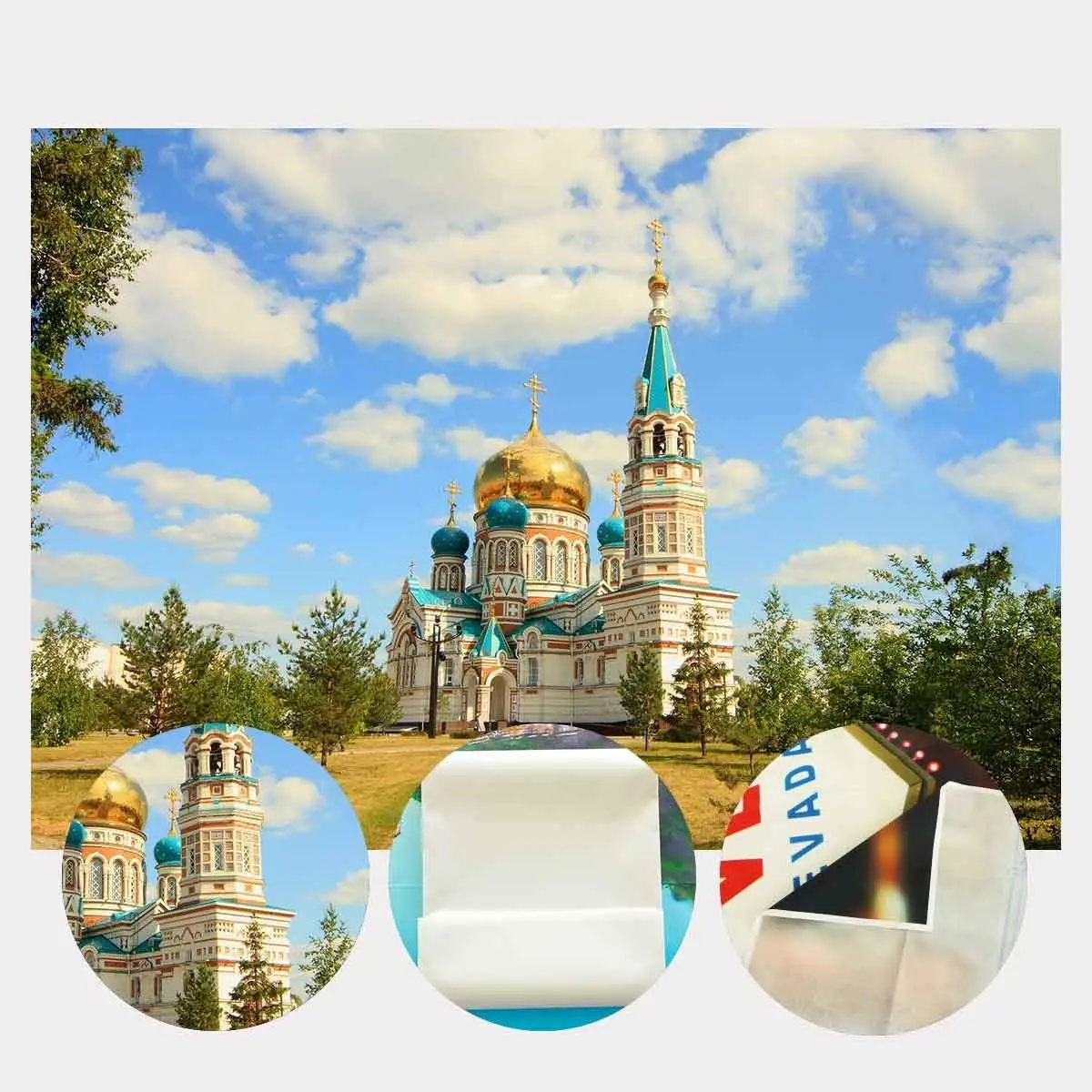 Фон для фотосъемки с изображением русского дворца 150x210 см | Электроника