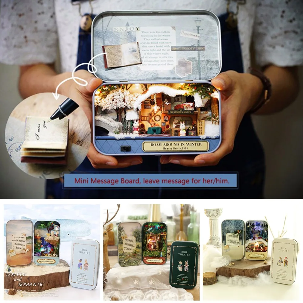 Миниатюрная светодиодная световая коробка сделай сам для кукольного домика