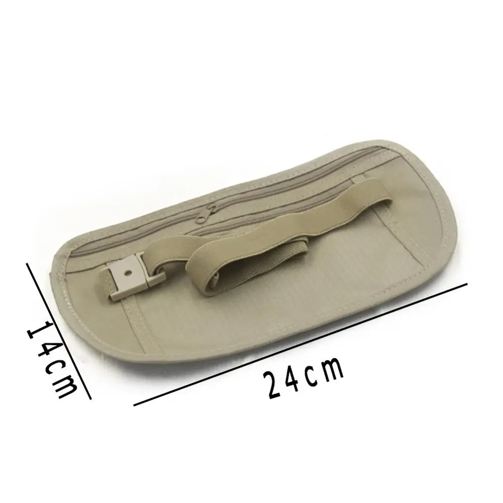 

Nylon Pouch Hidden Wallet Travel Passport Money Slim Sport Security Waist Bag