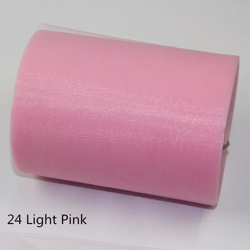 Light Pink WEIGAO/украшение на день рождения, 100 ярдов, фатиновая рулонная ткань, вечерние фатиновые юбки-пачки, принадлежности для самостоятельного изготовления помпонов, украшение стола - Цвет: Light Pink