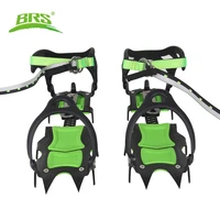 brs 14 teeth claws crampons shoes ice crampons snow non slip cover ice gripper professional manganese steel outdoor hiking climb