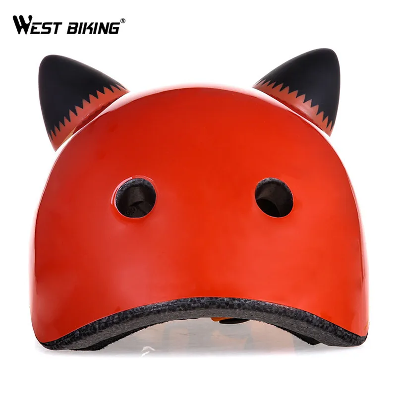 Детский велосипедный шлем WEST BIKING Сверхлегкий с мультяшным рисунком животного