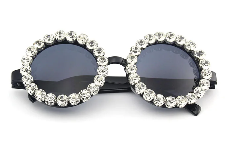 New Trending Fashion Women Round Sunglasses Brand Designer Luxury Vintage Ladies Gradient Lens Clear Eyewear Glasses Shades NX | Аксессуары
