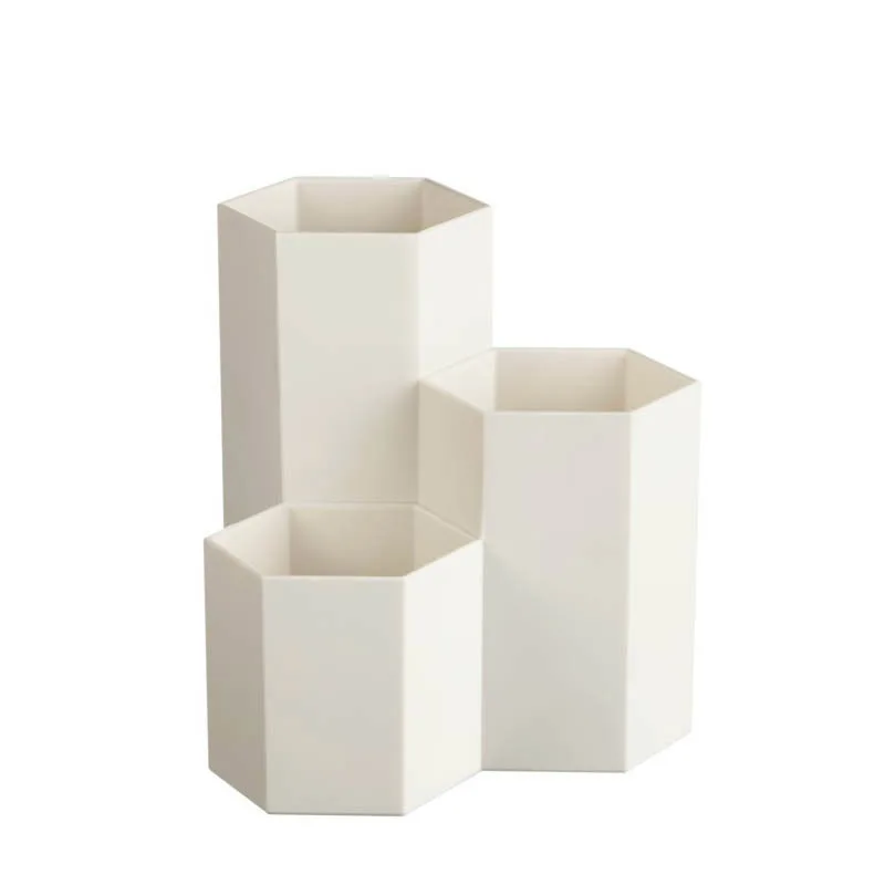 White MICCK офисный органайзер для хранения косметики, коробка для кистей, органайзер для кистей для макияжа, пластиковая коробка для хранения, офисные аксессуары - Цвет: White