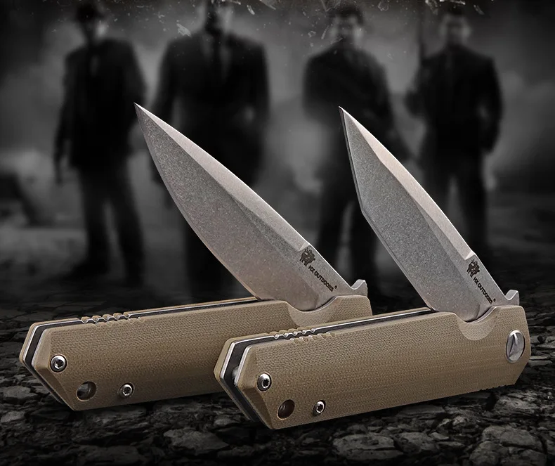 Комплект Электронных компонентов HX OUTDOORS ZD-23 складной Ножи 9CR18Mov лезвие G10 с титановой ручкой шариковый выживание тактический нож инструмент для повседневного ношения нож подарок